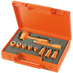 Assortiment facom 1 / 4  - �l�ments d'entra�nement, cl� � douille 12 pans, cl� � cliquet r�versible isol�e ...