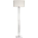Athens lampadaire avec abat - jour argent, e27 - cosmo