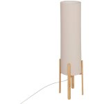 Atmosphera - lampadaire droit secteur rafa beige h107cm cr�ateur d'int�rieur