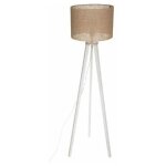 Atmosphera - lampadaire tr�pied en bois 'elva' 143cm beige