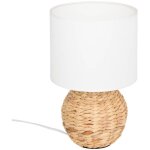 Atmosphera - lampe � poser boule sand jacinthe beige h37cm cr�ateur d'int�rieur