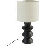 Atmosphera - lampe  poser yulia noir h40cm crateur d'intrieur