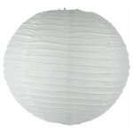 Lanterne boule en papier 'f��ric' 35cm blanc