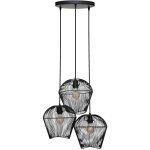 Suspension jena mtal noir d26cm atmosphera crateur d'intrieur