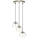 Suspension night verre m�tal dor� d15cm atmosphera cr�ateur d'int�rieur