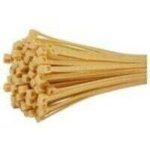 Attaches c�ble nylon beige - serre - c�bles de 1. 8 mm x 100 mm pour brise - vue, lot de 100 pi�ces