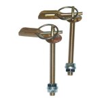 Attaches capot alu or - la paire