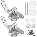 Shining house - attaches charnire abattant wc, lot de 2 charnires de rechange pour lunette de toilette ...