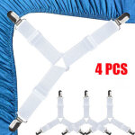 Attaches pour draps - housses en quatre parties, attaches triangulaires pour draps - housses, sangles ...