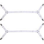 Attache drap housse r�glable sangles de support de drap de lit tendeurs de draps �lastiques avec clips ...