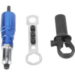 Attachement de t�te de pistolet � rivets, accessoire de perceuse � rivets pour perceuse riveteuse �lectrique, ...