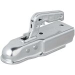 Attelage a boule acier vertical 2 trous carre 70mm 1300kg freine