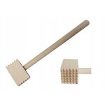 Attendrisseur � viande en bois, marteau, maillet