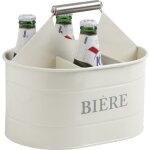 Porte bouteille biere en zinc laqu