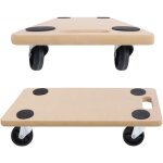 Lot de 2 rouleaux de transport antidrapants 58 x 29 cm, pour dmnagements et ateliers, avec patins ...