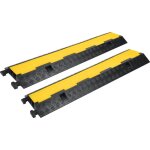 Aufun rampe de protection câble 2x canaux caoutchouc 100 x 24 x 5 cm signalisation Aufun rampe de protection câble 2x canaux caoutchouc 100 x 24 x 5 cm signalisation