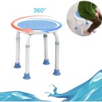 Aufun tabouret de douche 36 - 51cm réglable en hauteur et pivotant à 360° siège de bain aide à la douche ... Aufun tabouret de douche 36 - 51cm réglable en hauteur et pivotant à 360° siège de bain aide à la douche ...