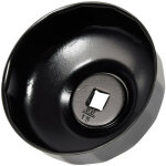 Cloche filtre � huile - 80 mm - 15 pans