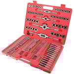 Coffret tarauds et filières 110 pièces hss Coffret tarauds et filières 110 pièces hss