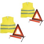 Autobest - deux ensembles gilet de s�curit� et triangle de signalisation