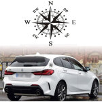 Autocollant de boussole, autocollant de voiture de boussole en vinyle, 15cm 15cm, adapt� au capot de ...