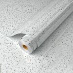Autocollants pour meubles en marbre 80 cm x 500 cm, papier peint autocollant blanc cass�, film autocollant ...