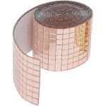 Autocollants muraux carr�s en acrylique autocollants pour verre d�corations artisanales - or rose - sollbry ...