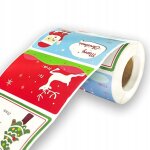 Autocollants de no�l pour sacs et enveloppes 300 pi�ces