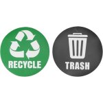 Autocollant de recyclage r�utilisable, autocollant de signe de poubelle, d�coration de la maison environnement ...