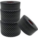 Autocollant seuil fibre carbone universel, bande seuil voiture universelle, 4 pi�ces protecteur seuil ...