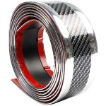 Autocollant de seuil de porte de voiture fibre de carbone argent 5cmx3m protecteur d'autocollant auto ...