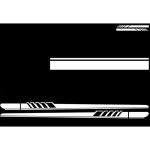 Autocollants de voiture, autocollants de voiture, autocollants de carrosserie, rayures de capot, dcalcomanie ...