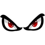 Autocollants pour voitures dr�les - autocollants de voiture yeux st�r�o - autocollant de d�calcomanie ...