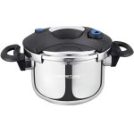 Autocuiseur inox 7l antiadh�sif tous feux induction fermeture s�curis� signature noir / argent
