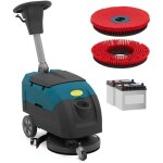 Autolaveuse sans fil 40 cm 2 200 m / h 160 tr / min - monobrosse laveuse sol