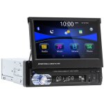 Autoradio 1 din avec cran rtractable hd 7 pouces poste radio 1din avec bluetooth mains libres usb fm ...