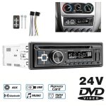 Autoradio 1 din avec lecteur cd / dvd, bluetooth, mains libres, sd / usb / aux / fm