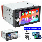Autoradio 2 din filaire carplay android auto avec dvd / cd cam�ra fm am rds usb bluetooth 6. 2  cam mic ...