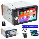 Autoradio 2 din filaire carplay android auto avec dvd / cd cam�ra fm am rds usb bluetooth 6. 2  cam mic ...