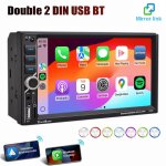 Autoradio 7 pouces 2 din apple carplay android auto usb bt5. 0 aux tf �cran tactile 7