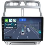 Autoradio 9' android 14 pour peugeot 307 sw cc (2002 - 2013) - avec apple carplay sans fil android auto ...