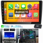 Autoradio 9 pouces pour peugeot 407 2004 - 2011 android 15 carplay gps rds bt wifi 4 + 64g dab