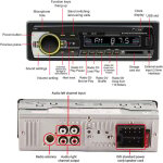 Autoradio ai commande vocale affichage led double connexion mains libres usb2. 0 r�cepteur st�r�o pour ...