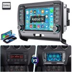 Autoradio android 14 2 + 32g carplay gps navi bt wifi rds pour audi tt 8j 2006 - 2014