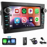 Autoradio android 14 apple carplay gps pour opel astra h corsa c d meriva zafira b noir 2 + 32g dab cam ...