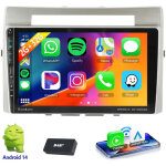 Autoradio android 14 carplay gps navi pour toyota corolla verso 2003 - 2009 - 2 + 32g dab +