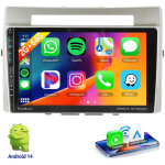 Autoradio android 14 carplay gps navi pour toyota corolla verso 2003 - 2009 - 2 + 64g