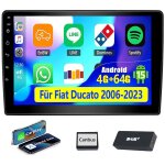 Autoradio android 15 avec dab + pour fiat ducato (2006 - 2023) - gps, wi - fi, bluetooth, rds - 4 + 64g ...