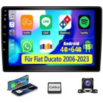 Autoradio android 15 avec dab + pour fiat ducato (2006 - 2023) - gps, wi - fi, bluetooth, rds - 4 + 64g ...