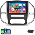 Autoradio android 15 gps rds carplay pour mercedes benz vito 3 w447 2014 - 2020 1 + 32g dab